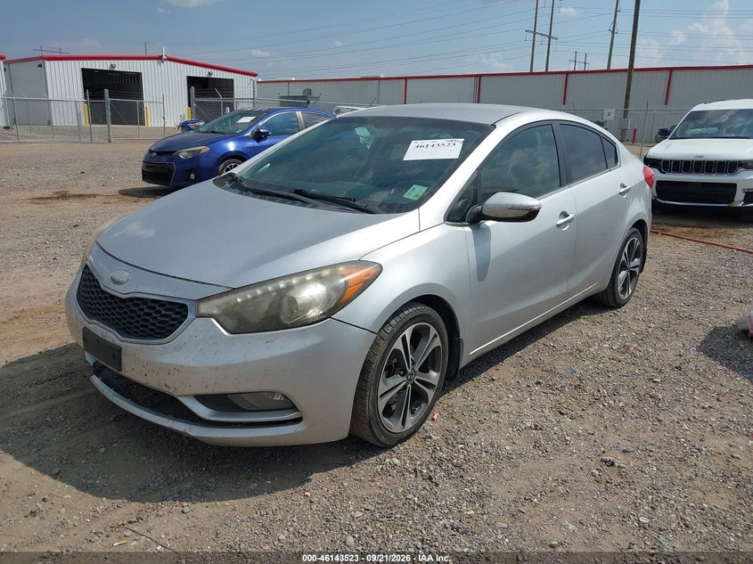 Vin: knafx4a82e5076327, lot: 46643280, kia forte ex 20142
