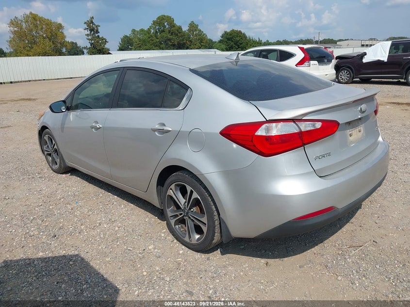 Vin: knafx4a82e5076327, lot: 46643280, kia forte ex 20143
