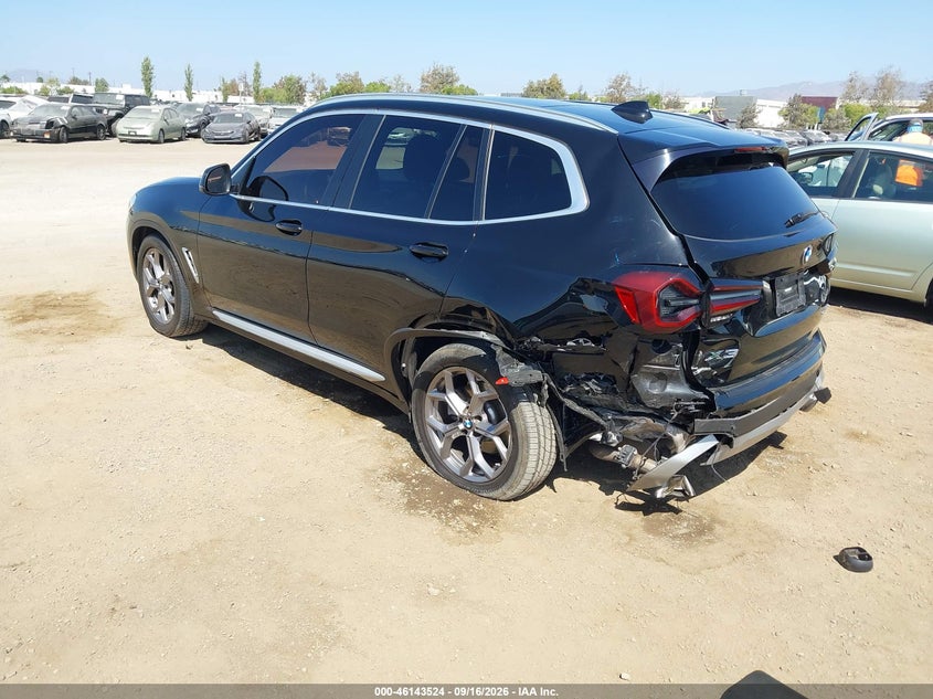 Vin: 5ux43dp05n9l39926, lot: 46643281, bmw x3 sdrive30i 20223