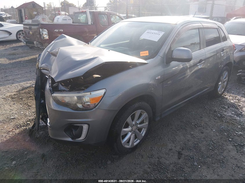 Vin: 4a4ar4au3fe009296, lot: 46643288, mitsubishi outlander sport se 20152