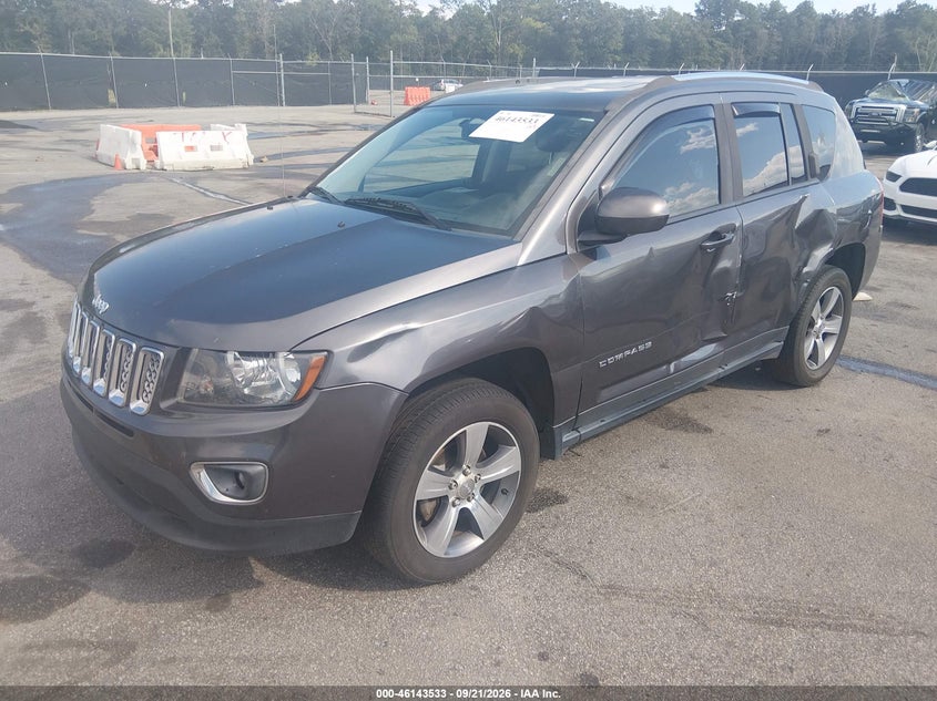 Vin: 1c4njdeb9gd795833, lot: 46643290, jeep compass high altitude edition 20162