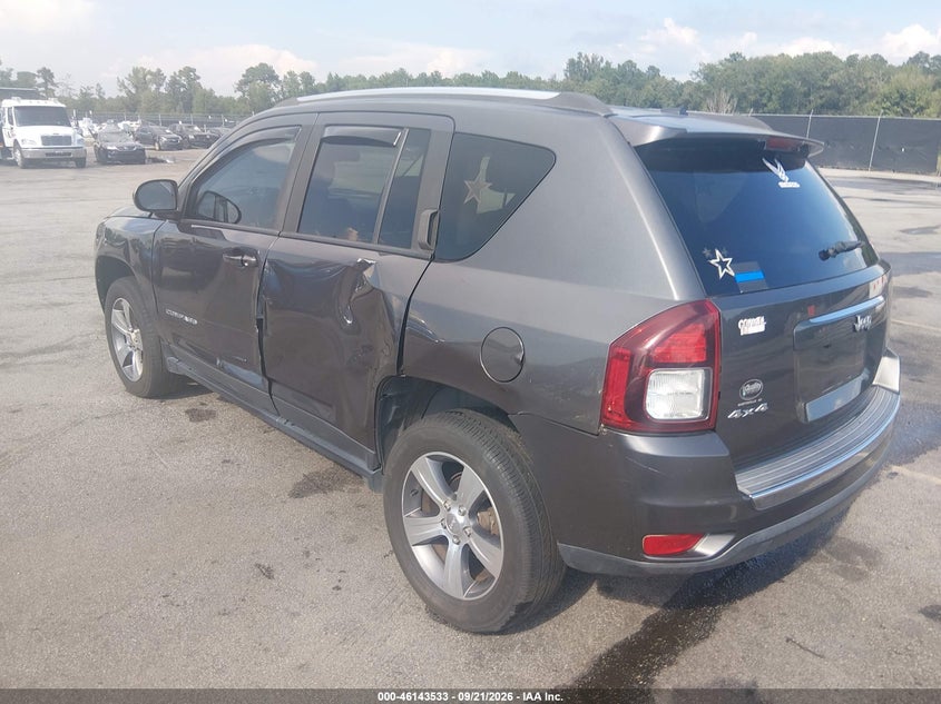 Vin: 1c4njdeb9gd795833, lot: 46643290, jeep compass high altitude edition 20163