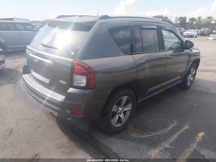 Vin: 1c4njdeb9gd795833, lot: 46643290, jeep compass high altitude edition 20164