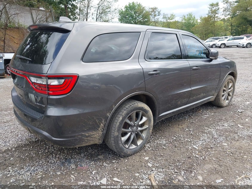 Vin: 1c4rdjdg9fc761058, lot: 46643316, dodge durango limited 20154