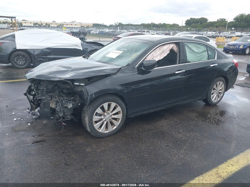 Vin: 1hgcr3f87da042295, lot: 46643335, honda accord ex-l v-6 20132