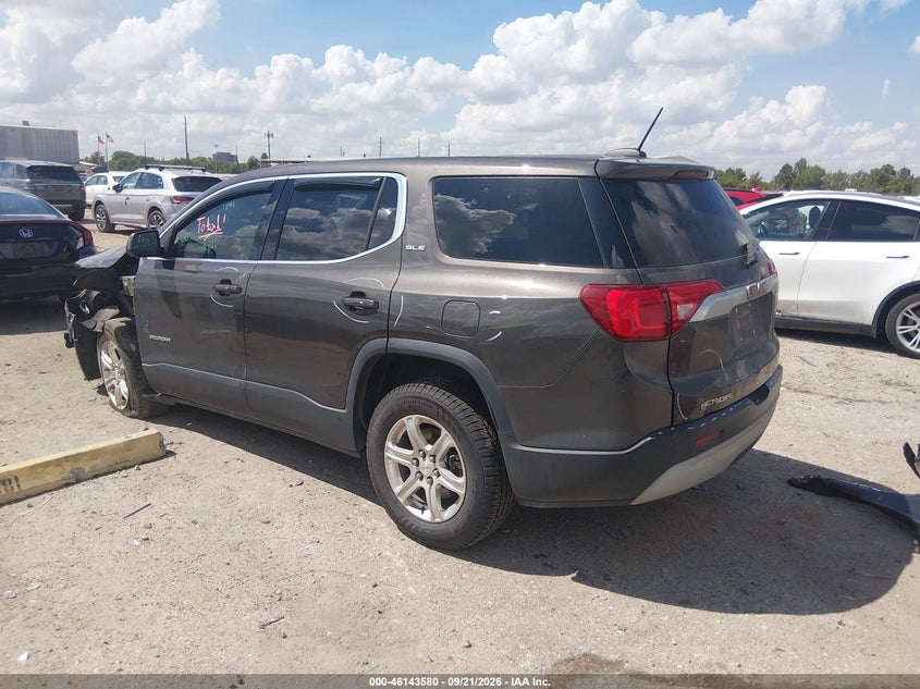 Vin: 1gkknkla2kz260090, lot: 46643337, gmc acadia sle-1 20193