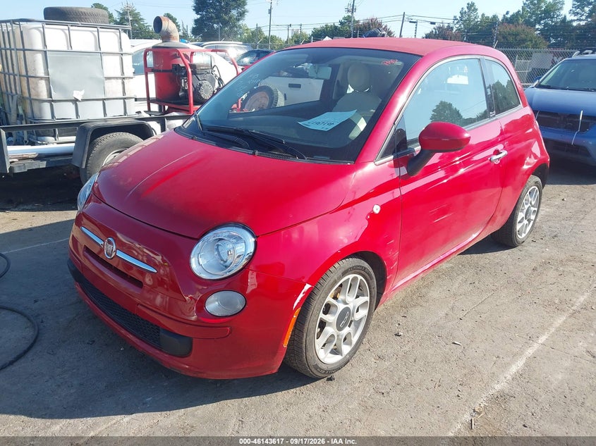 Vin: 3c3cffdr7ct370428, lot: 46643374, fiat 500c pop 20122