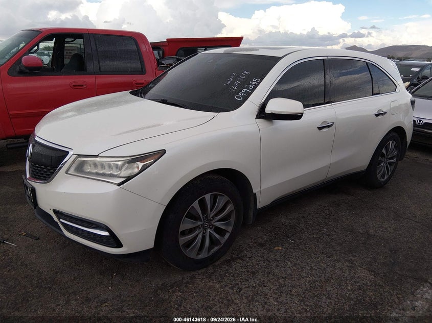 Vin: 5fryd4h48eb049265, lot: 46643375, acura mdx technology package 20142