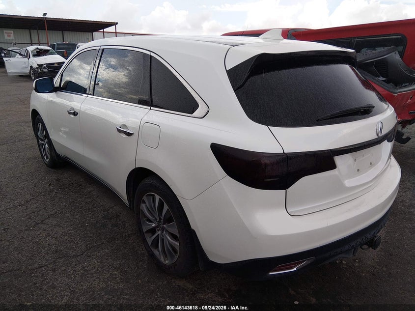 Vin: 5fryd4h48eb049265, lot: 46643375, acura mdx technology package 20143