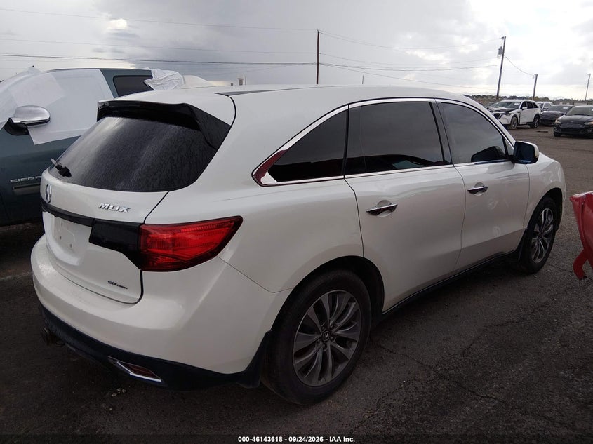 Vin: 5fryd4h48eb049265, lot: 46643375, acura mdx technology package 20144