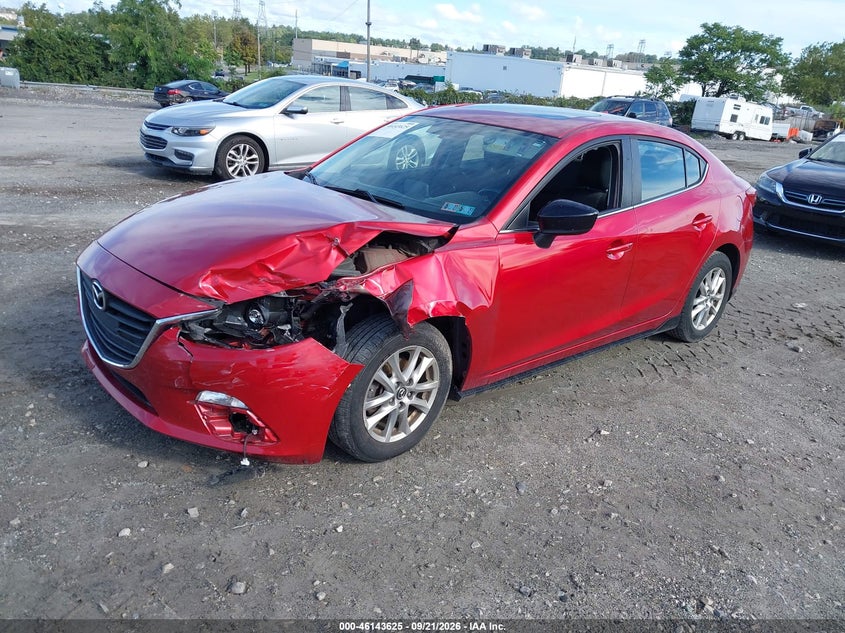 Vin: jm1bm1v73e1166491, lot: 46643383, mazda mazda3 i touring 20142