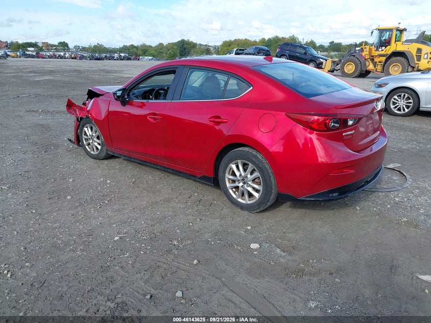 Vin: jm1bm1v73e1166491, lot: 46643383, mazda mazda3 i touring 20143