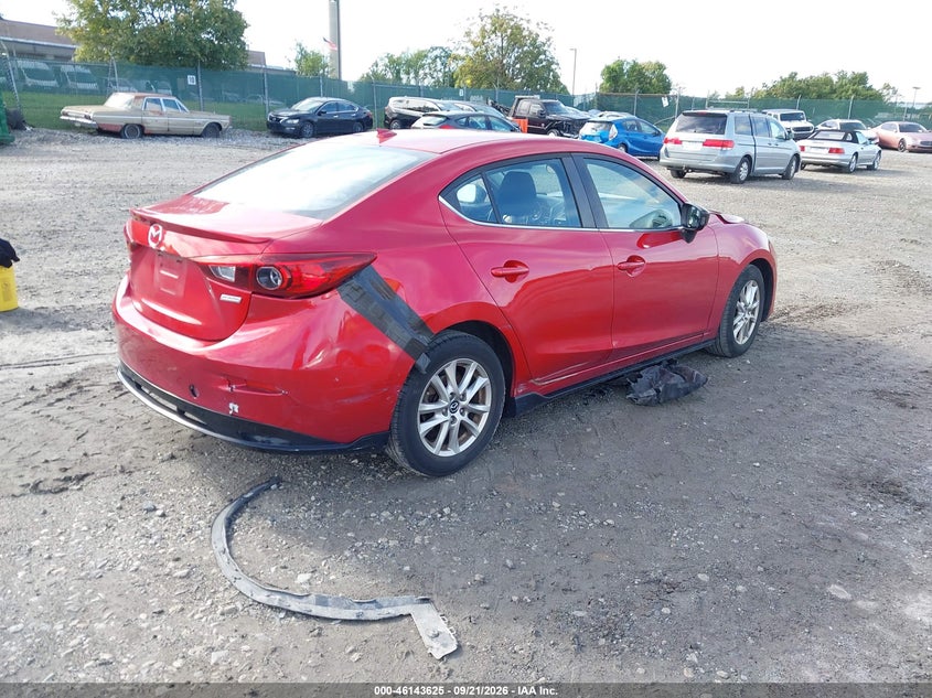 Vin: jm1bm1v73e1166491, lot: 46643383, mazda mazda3 i touring 20144