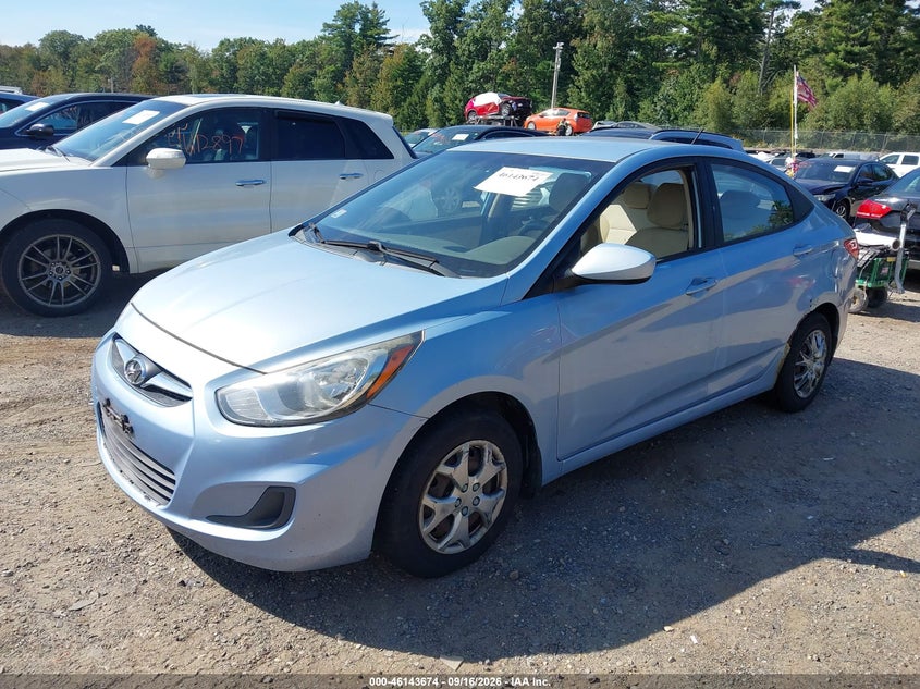Vin: kmhct4ae4cu258438, lot: 46643431, hyundai accent gls 20122