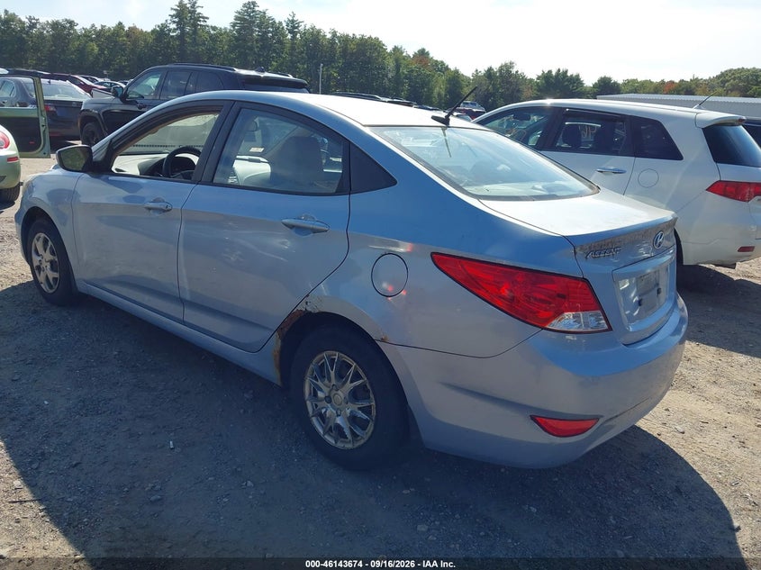 Vin: kmhct4ae4cu258438, lot: 46643431, hyundai accent gls 20123