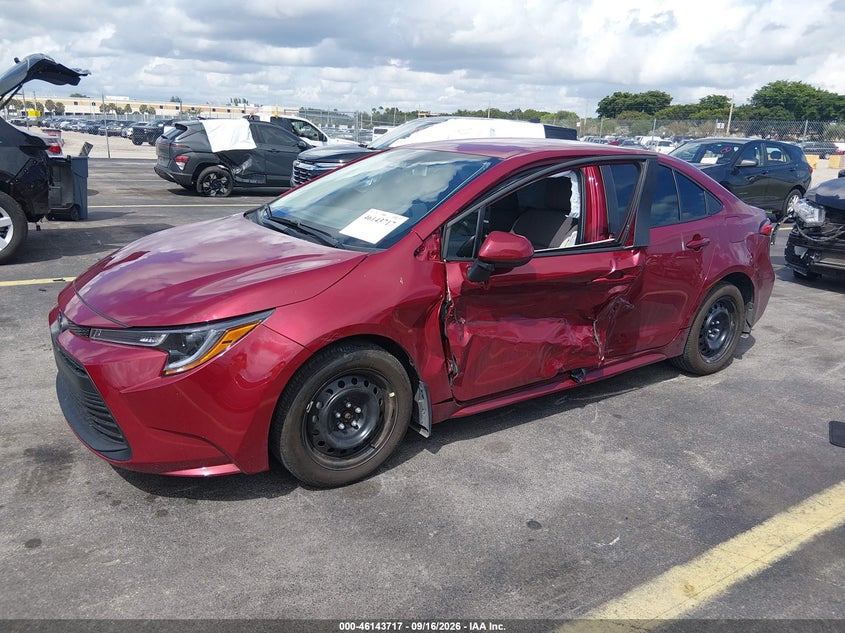 Vin: 5yfb4mde0tp434200, lot: 46643473, toyota corolla le 20262