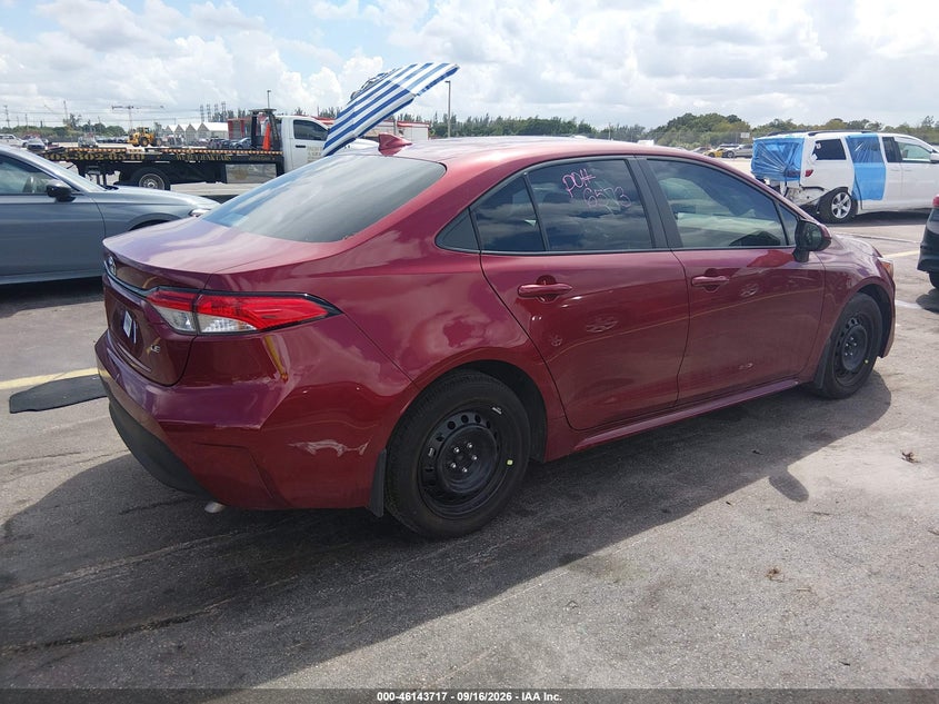 Vin: 5yfb4mde0tp434200, lot: 46643473, toyota corolla le 20264