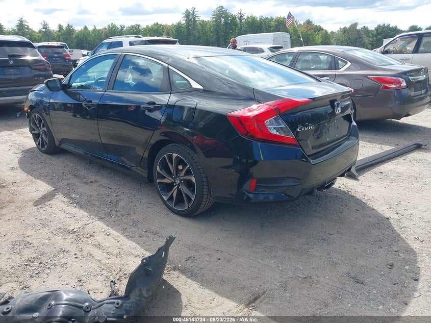 Vin: 2hgfc2f88lh511628, lot: 46643481, honda civic sport 20203