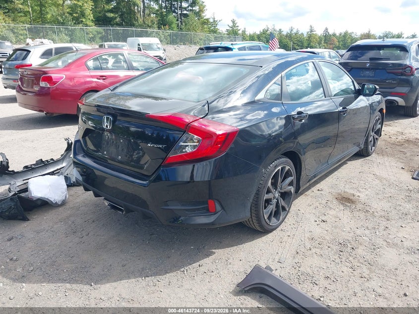 Vin: 2hgfc2f88lh511628, lot: 46643481, honda civic sport 20204