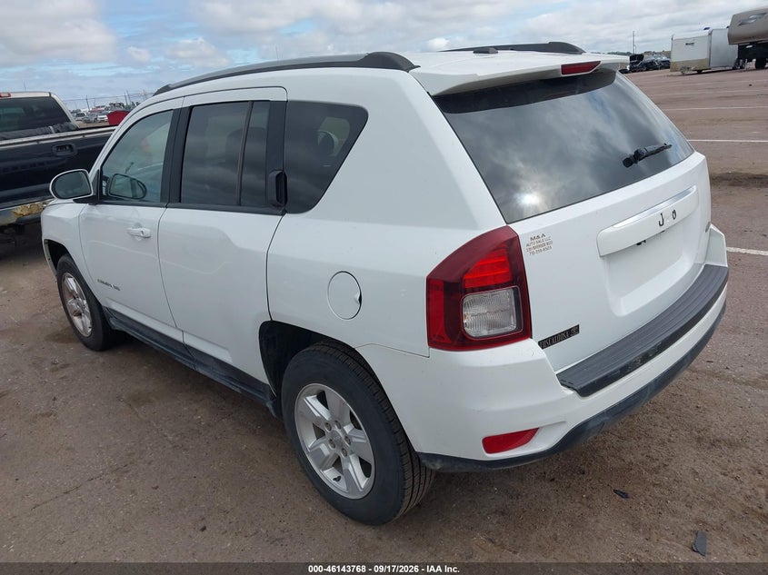 Vin: 1c4njcea3gd665967, lot: 46643525, jeep compass latitude 20163