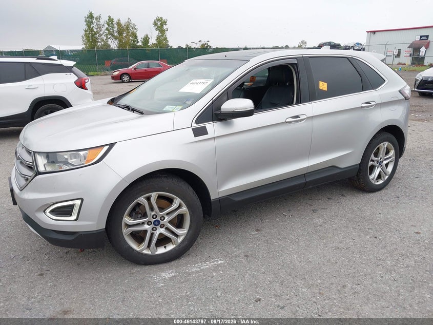 Vin: 2fmpk4k85jbb80087, lot: 46643554, ford edge titanium 20182