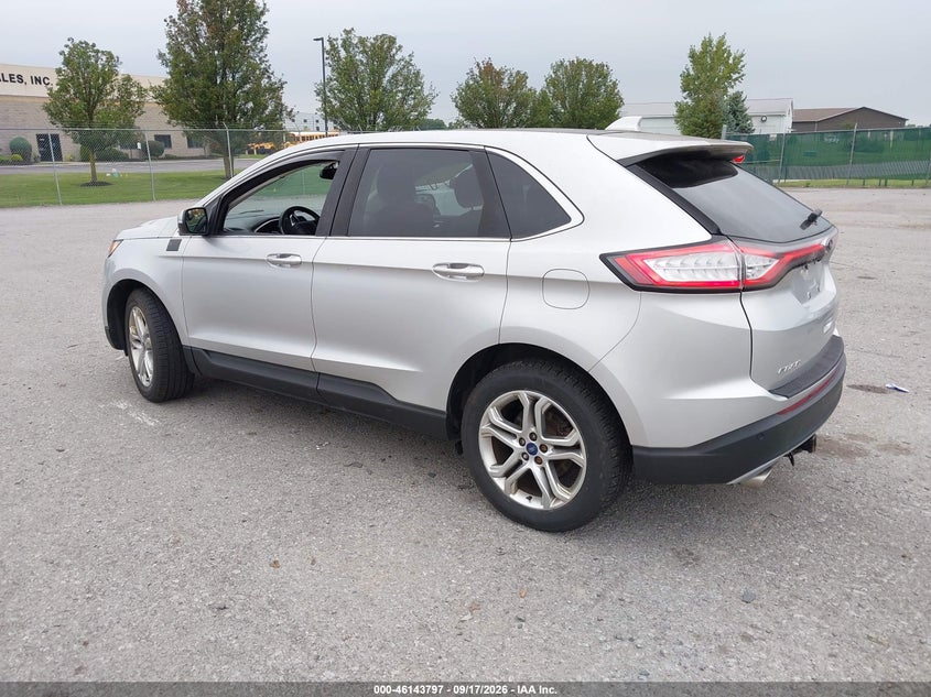 Vin: 2fmpk4k85jbb80087, lot: 46643554, ford edge titanium 20183