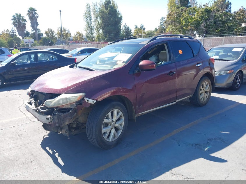 Vin: jn8az1mu1cw101776, lot: 46643591, nissan murano sv 20122
