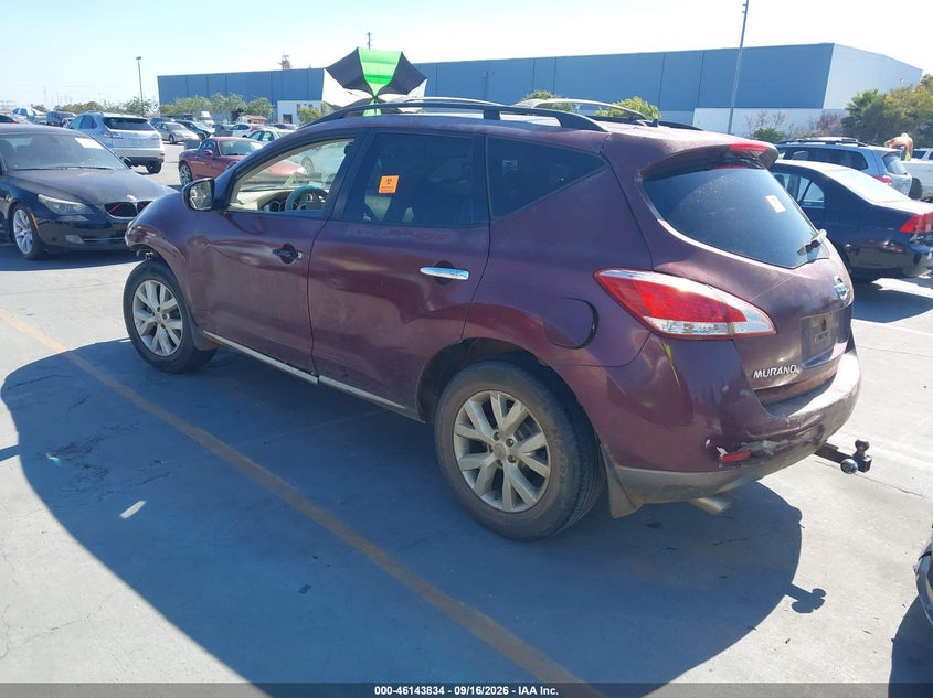 Vin: jn8az1mu1cw101776, lot: 46643591, nissan murano sv 20123