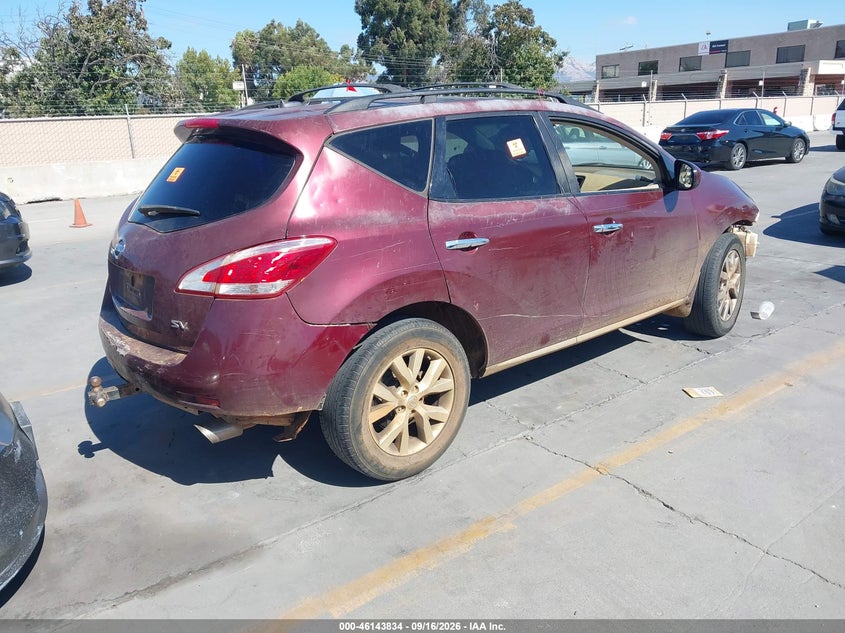 Vin: jn8az1mu1cw101776, lot: 46643591, nissan murano sv 20124