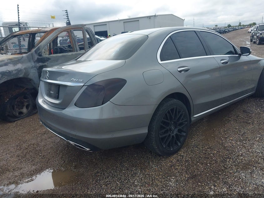 Vin: 55swf4kb3fu031380, lot: 46643601, mercedes-benz c 300 4matic 20154