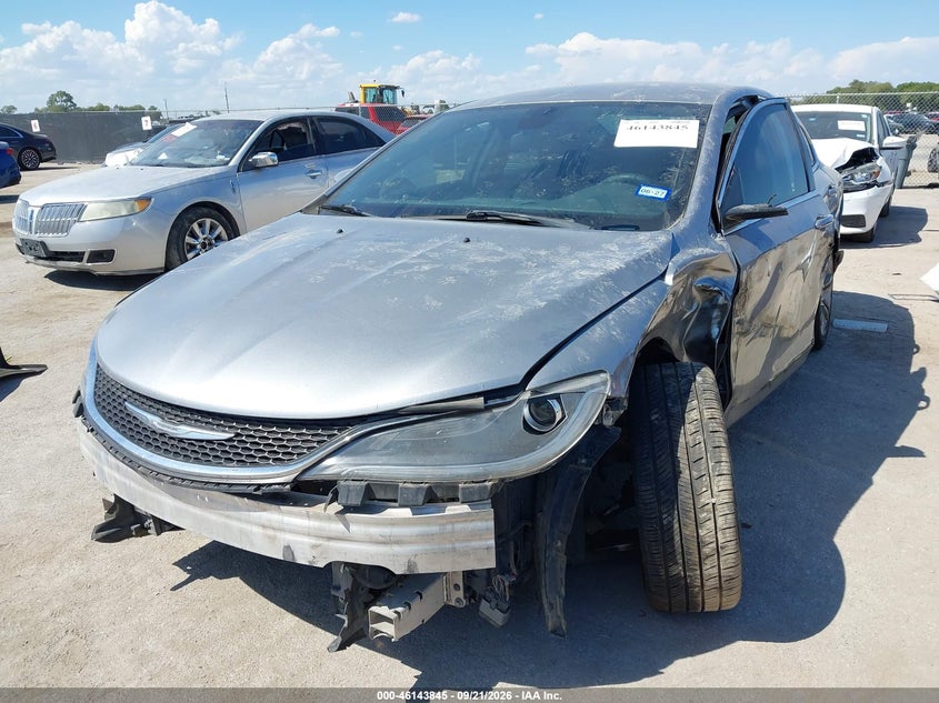 Vin: 1c3cccab9fn702632, lot: 46643602, chrysler 200 limited 20152