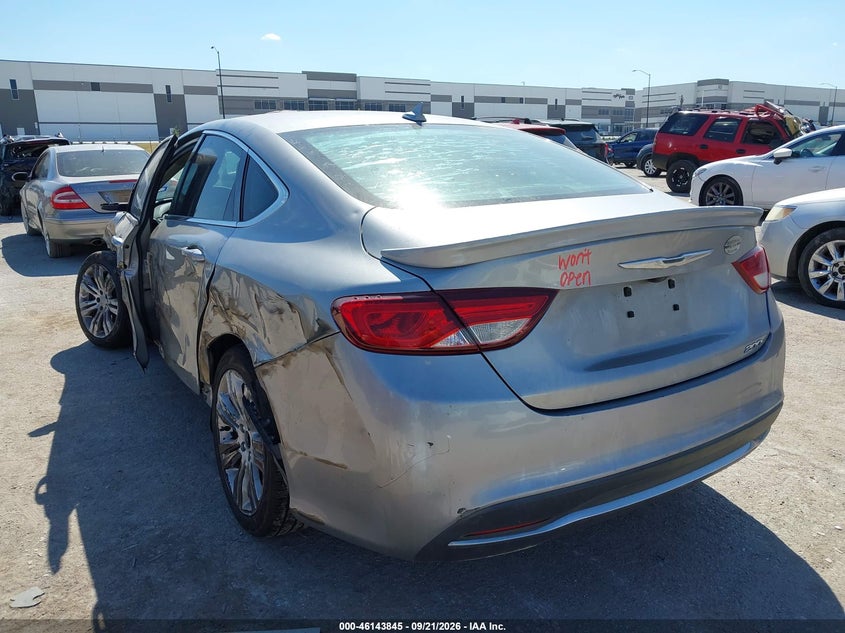 Vin: 1c3cccab9fn702632, lot: 46643602, chrysler 200 limited 20153