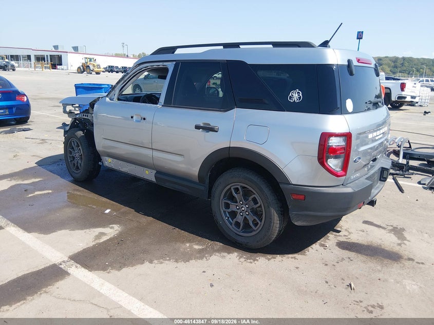 Vin: 3fmcr9b60nrd91551, lot: 46643604, ford bronco sport big bend 20223