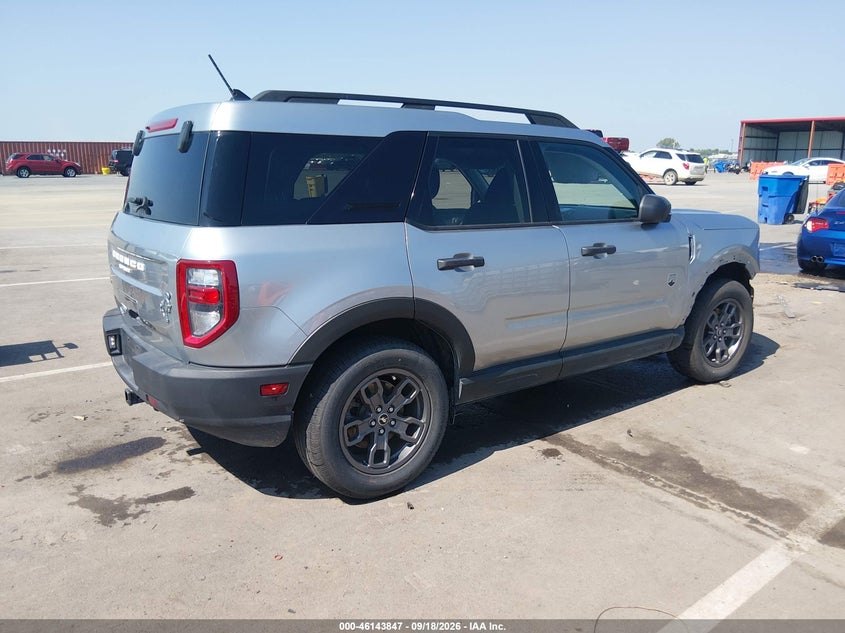 Vin: 3fmcr9b60nrd91551, lot: 46643604, ford bronco sport big bend 20224