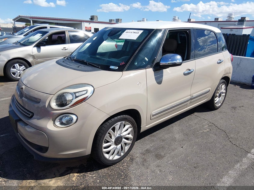 Vin: zfbcfachxfz032187, lot: 46643625, fiat 500l lounge 20152