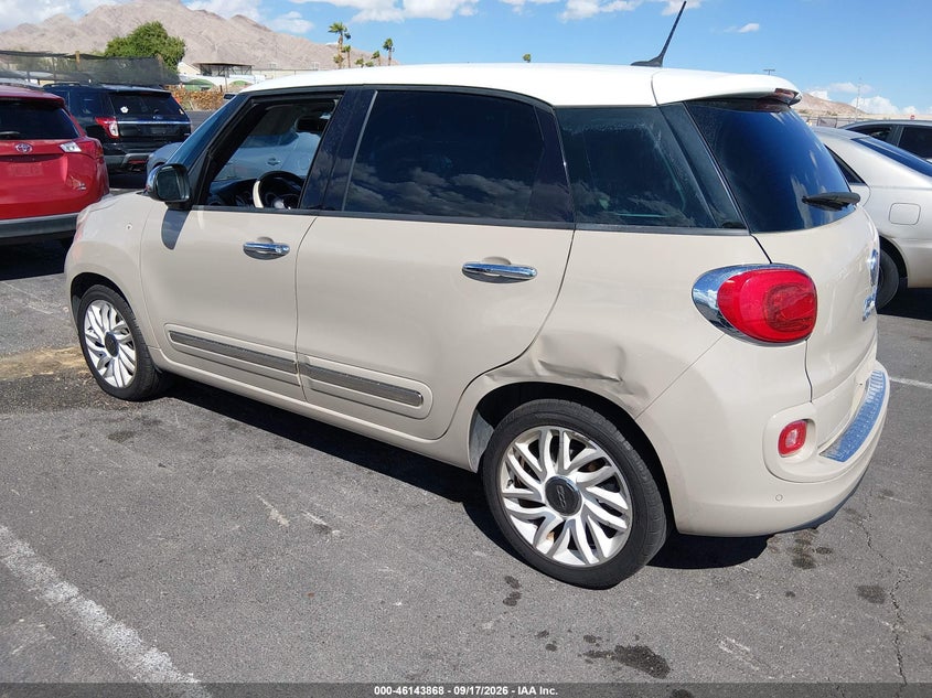 Vin: zfbcfachxfz032187, lot: 46643625, fiat 500l lounge 20153