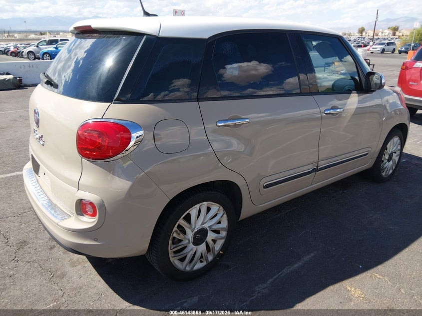 Vin: zfbcfachxfz032187, lot: 46643625, fiat 500l lounge 20154