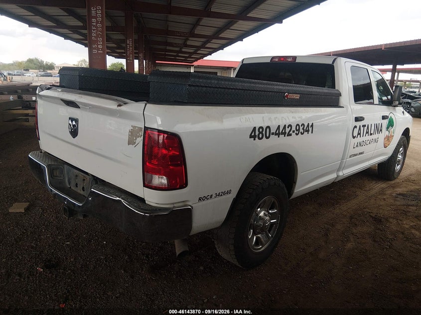 Vin: 3c6ur4hj5gg100863, lot: 46643627, ram 2500 tradesman 20164