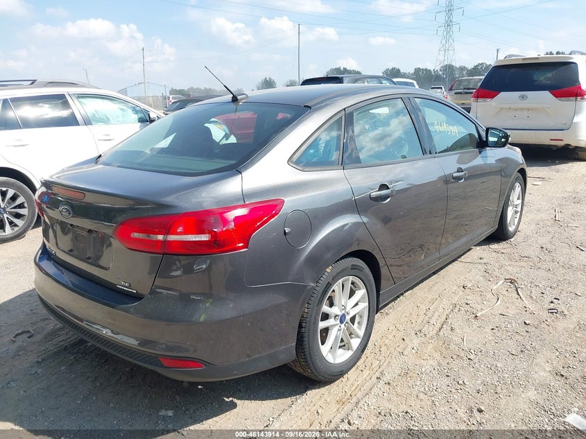 Vin: 1fadp3f2xfl383644, lot: 46643670, ford focus se 20154