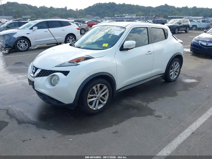Vin: jn8af5mv9ft565834, lot: 46643710, nissan juke sv 20152