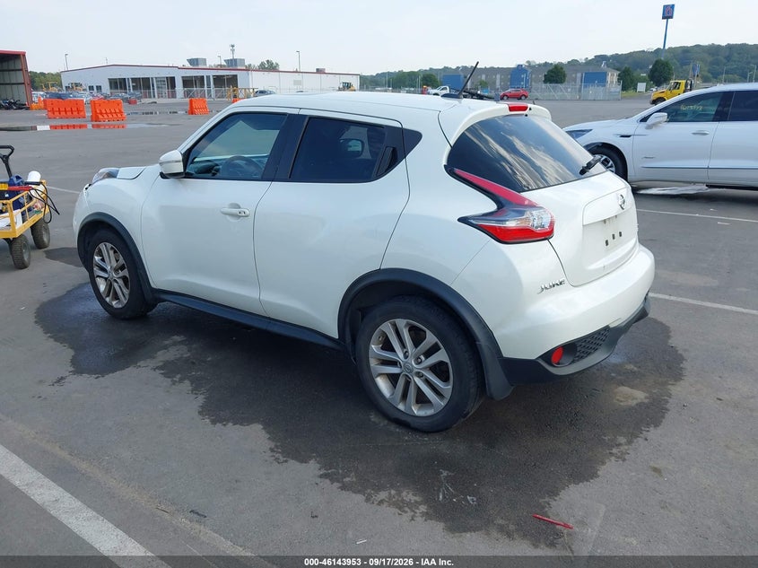 Vin: jn8af5mv9ft565834, lot: 46643710, nissan juke sv 20153