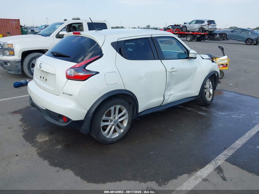 Vin: jn8af5mv9ft565834, lot: 46643710, nissan juke sv 20154