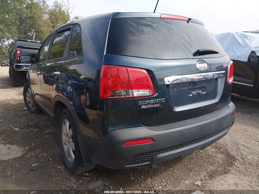 Vin: 5xykt3a18bg179796, lot: 46643711, kia sorento lx 20113