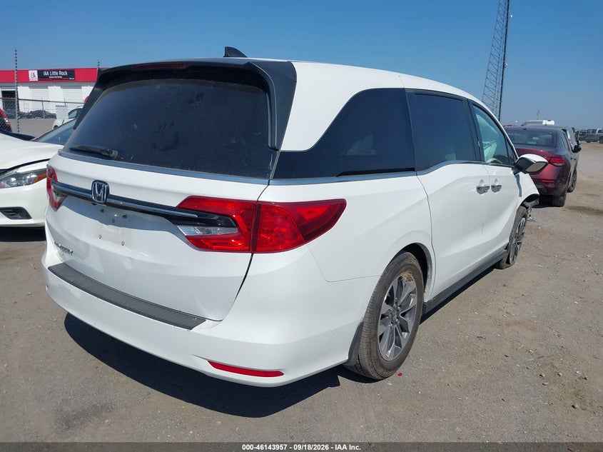 Vin: 5fnrl6h79nb003314, lot: 46643714, honda odyssey ex-l 20224