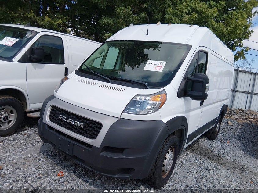 Vin: 3c6lrvbg5me546288, lot: 46643730, ram promaster 20212