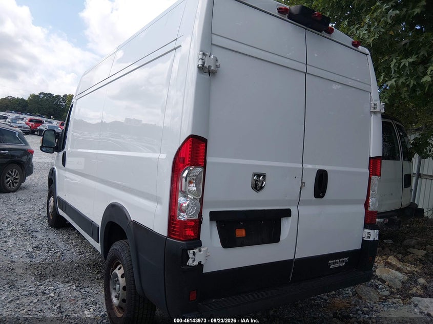 Vin: 3c6lrvbg5me546288, lot: 46643730, ram promaster 20213
