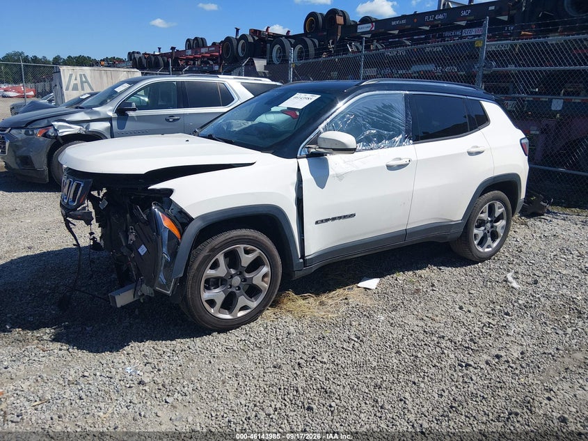 Vin: 3c4njccb6lt152471, lot: 46643742, jeep compass limited fwd 20202