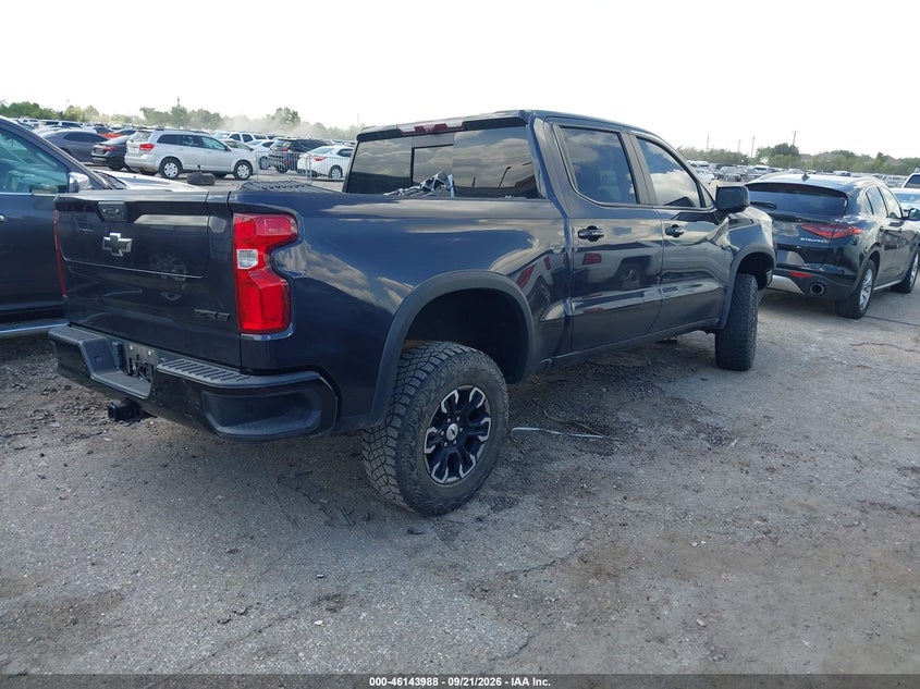 Vin: 3gcudhel3pg263628, lot: 46643744, chevrolet silverado 1500 4wd  short bed zr2 20234