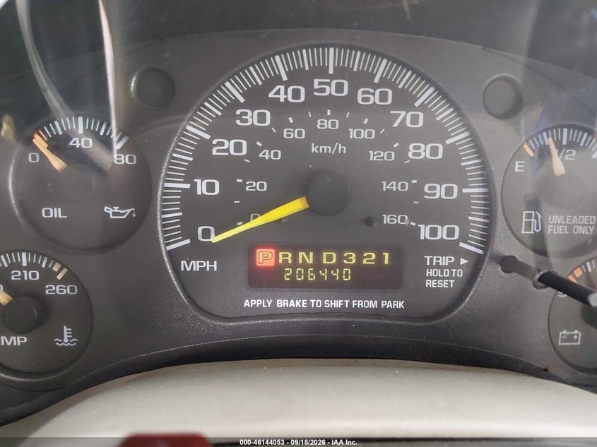 GMC SAFARI 2000 VIN 1GKDM19W0YB503129