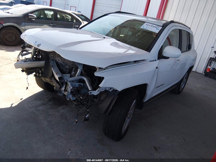 Vin: 1c4njcea6ed674594, lot: 46643824, jeep compass latitude 20142